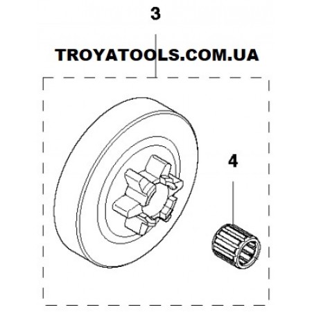 Ведуча зірочка Husqvarna 5773897-01